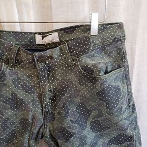 Golden Denim Camo Denim shorts made in LA